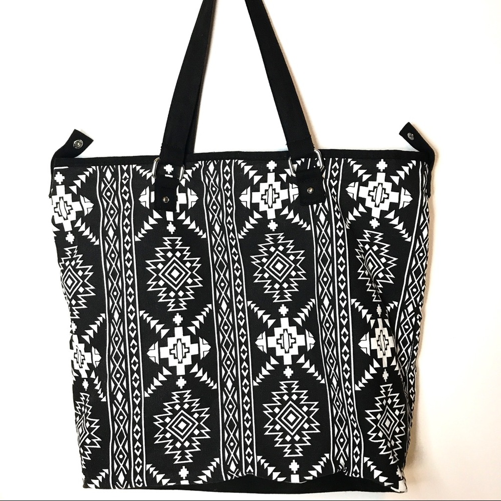 NEW Aztec print convertible tote